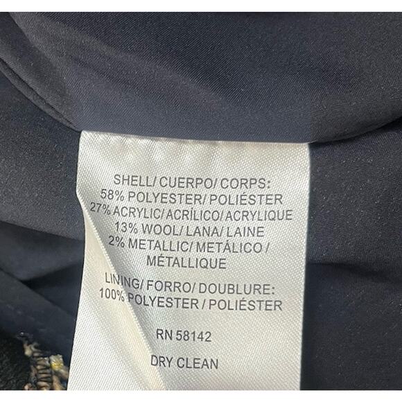 Gal Meets Glam Tinsley Metallic Tweed Dress Sleeveless Fit Flare Academia Size 2 - Picture 9 of 9